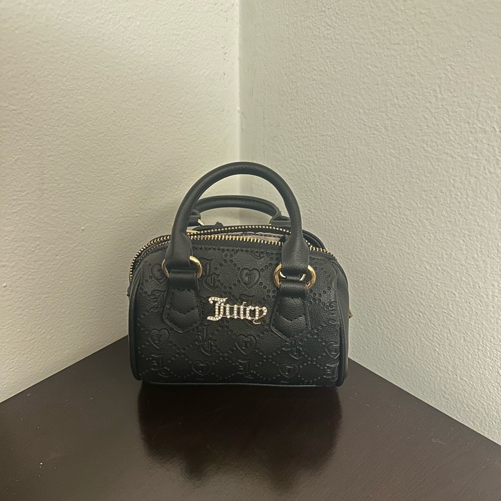 Juicy Couture Embossed Black Mini Bag